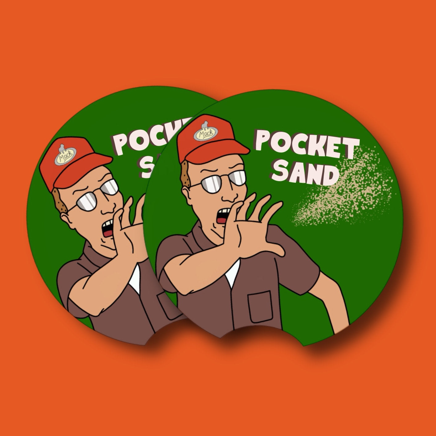 Pocket Sand Car Coasters