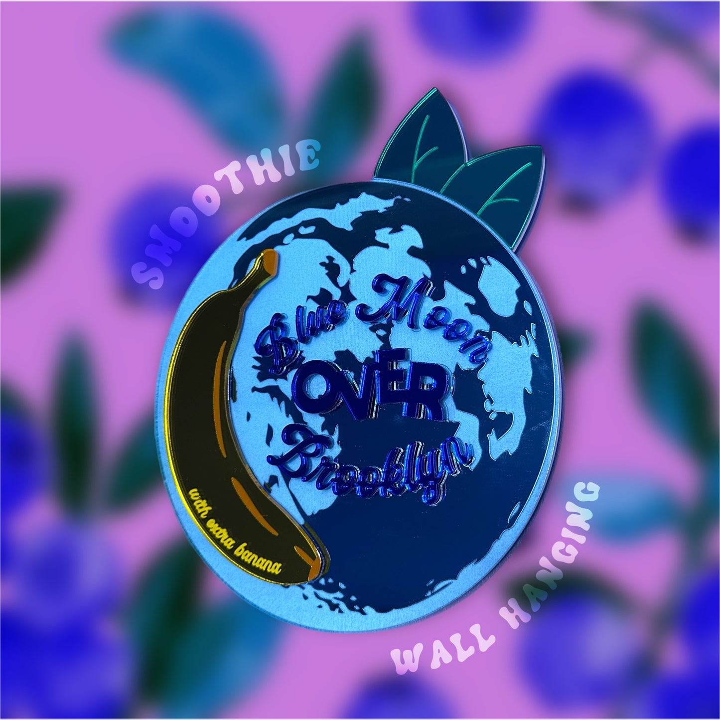 Blue Moon Over Brooklyn Wall Mirror