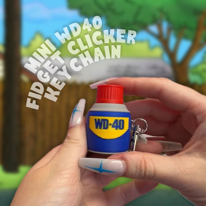 Mini WD40 Fidget Clicker Keychain