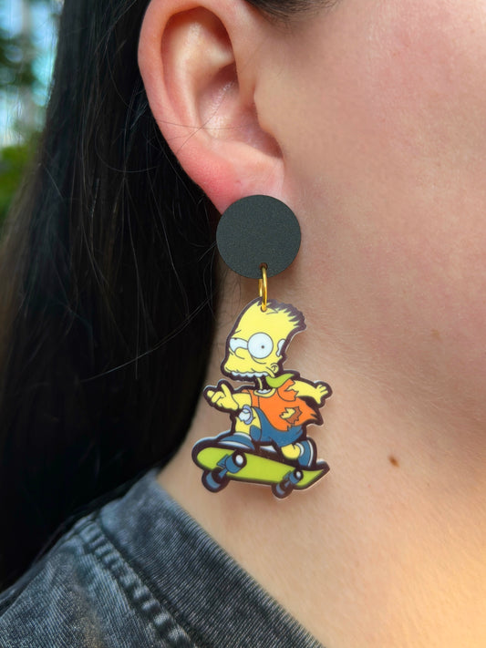 Zombie B(oy)art Earrings