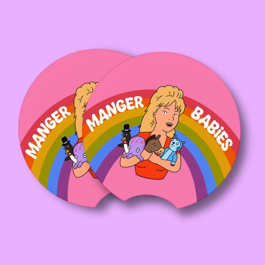 Manger Babies Car Coasters