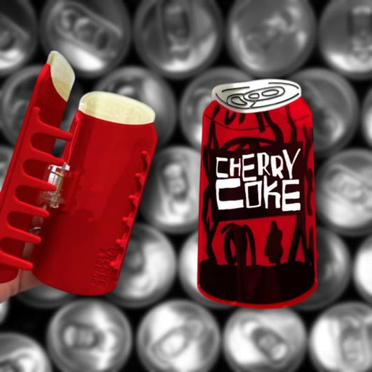 Cherry Coke Claw Clip