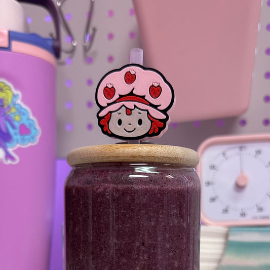 Strawberry Shortcake Straw Topper