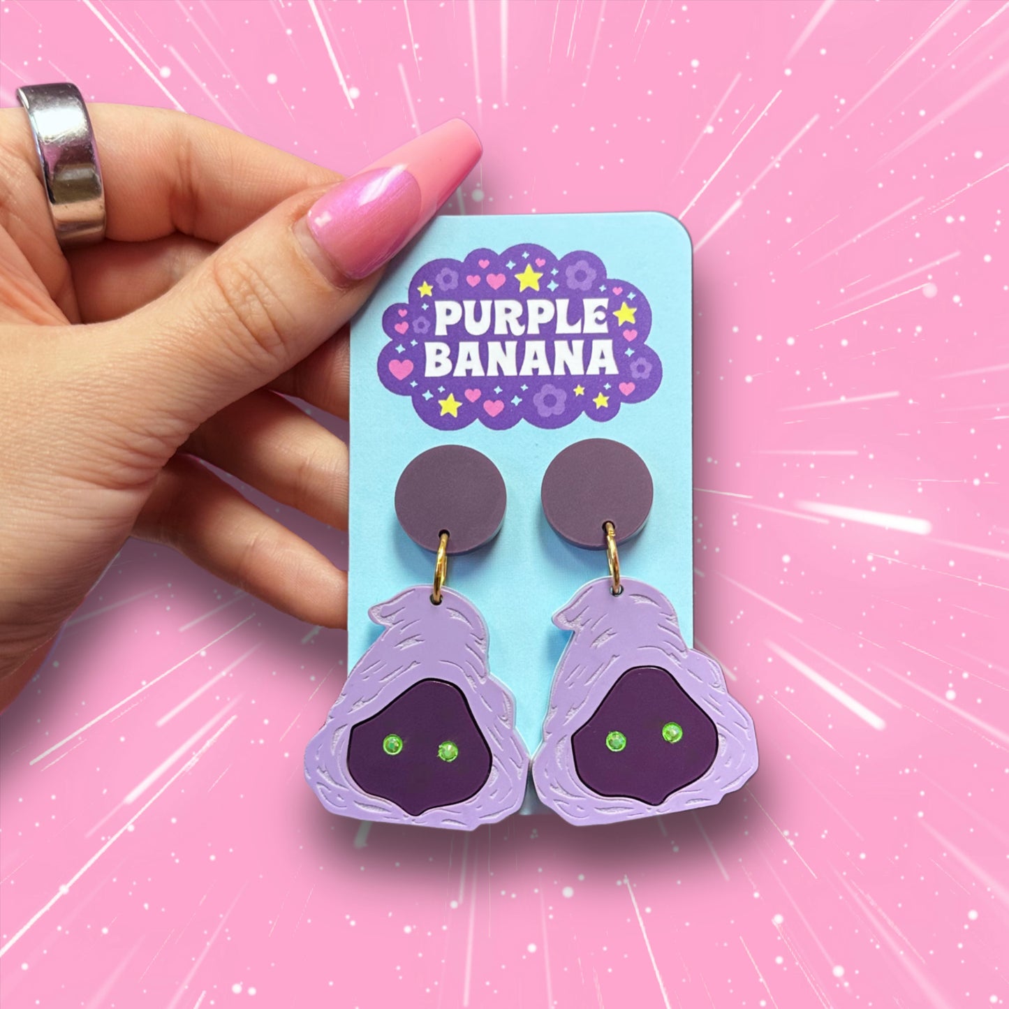 Plum Scavenger Earrings