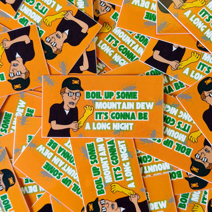 Boiled Mountan Dew Sticker