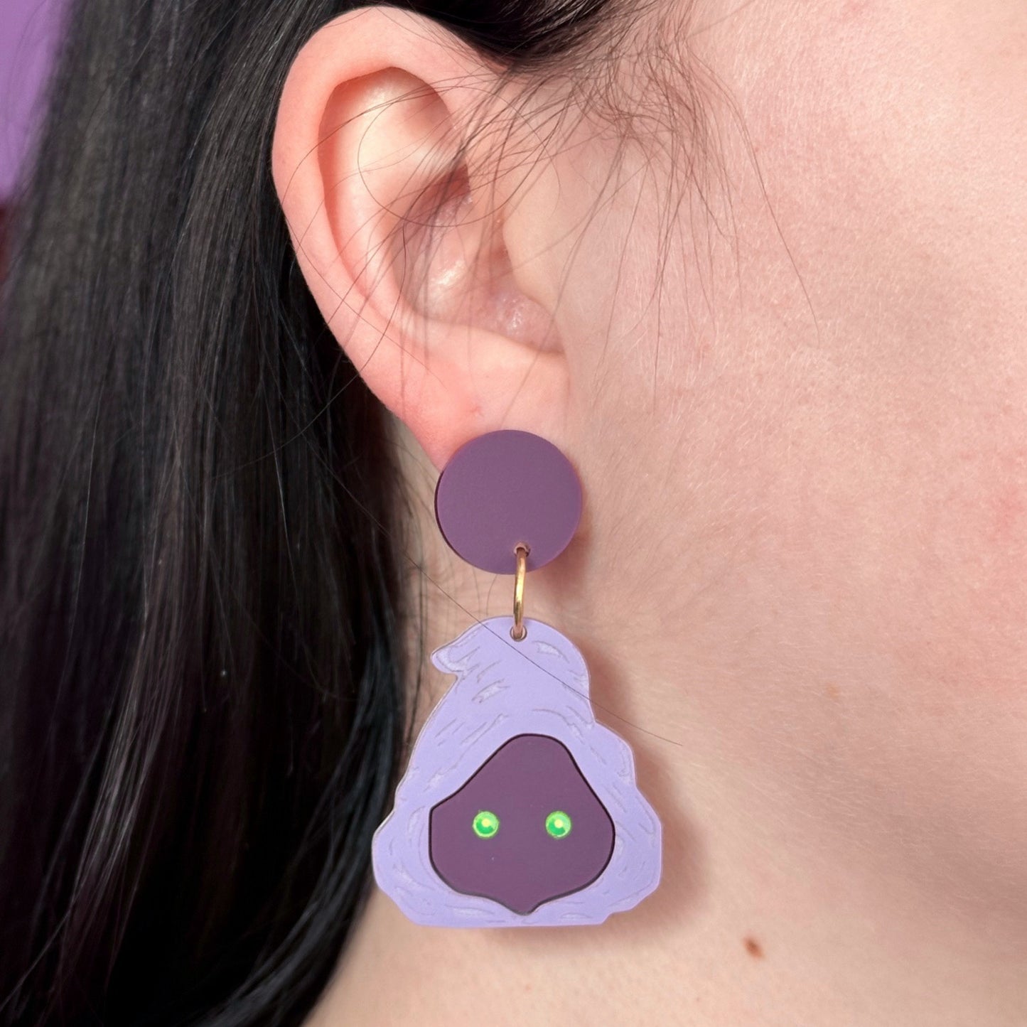 Plum Scavenger Earrings