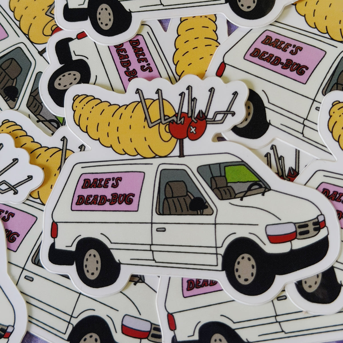 Dead-Bug Van Sticker