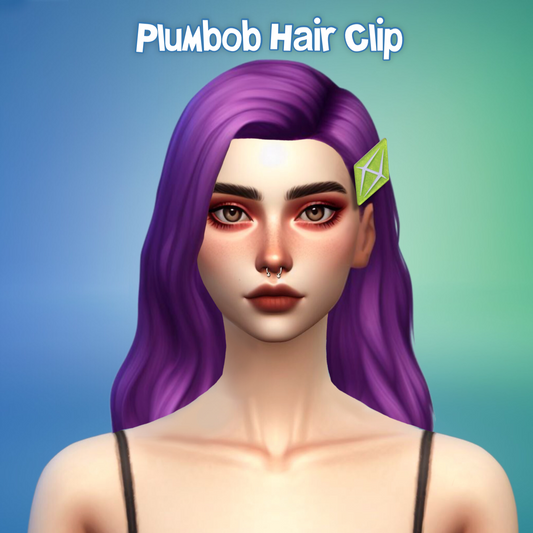 Sims Plumbob Hair Clips