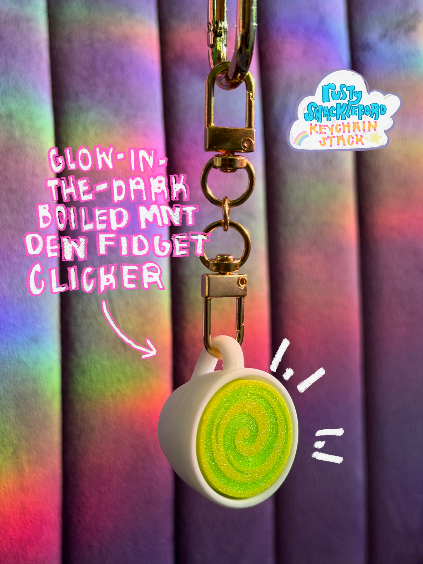 Rusty Shackleford Keychain Smoke Stack