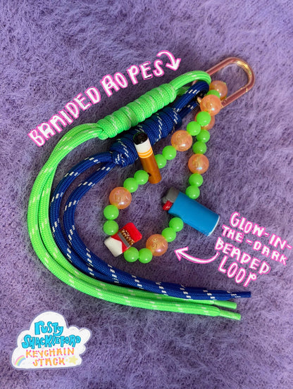 Rusty Shackleford Keychain Smoke Stack