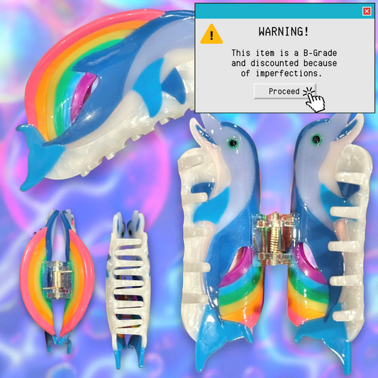 *B-GRADE* Symphony Dolphin Claw Clip